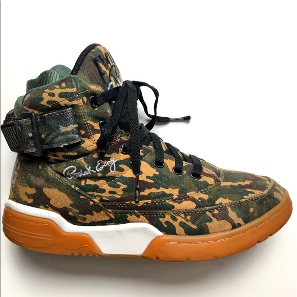patrick ewing camo shoes